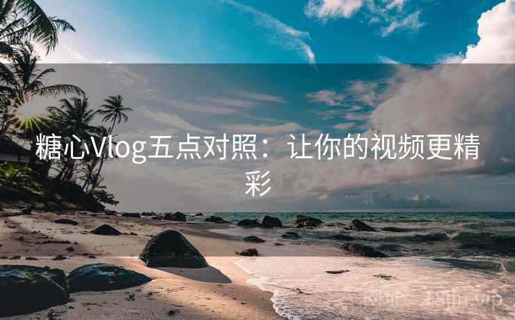 糖心Vlog五点对照：让你的视频更精彩