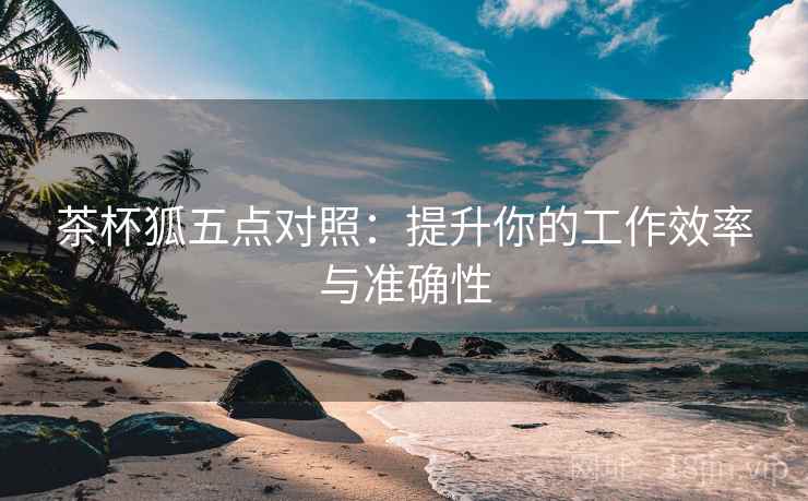 茶杯狐五点对照：提升你的工作效率与准确性