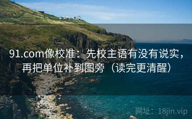 91.com像校准：先校主语有没有说实，再把单位补到图旁（读完更清醒）